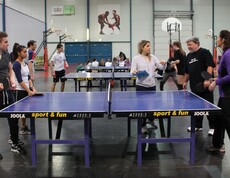 Tischtennis spielen
