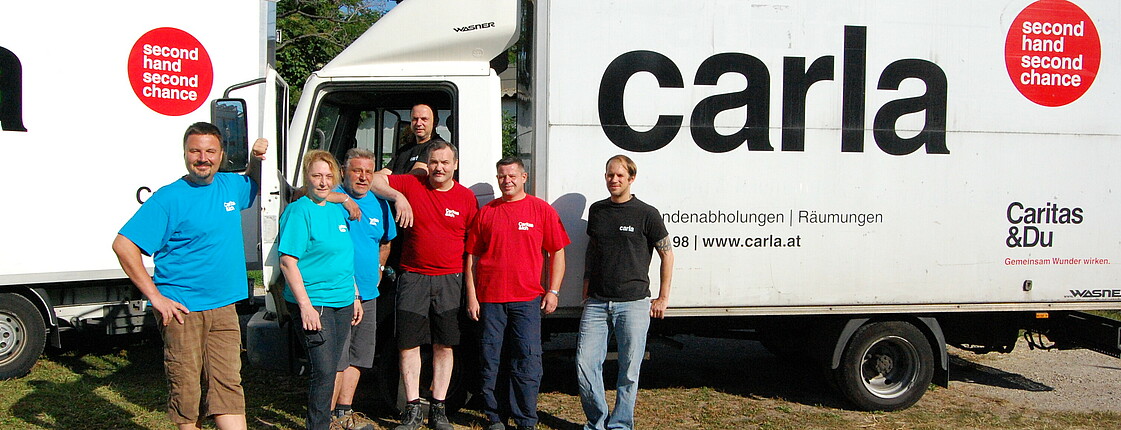 carla-Team bei Transporter